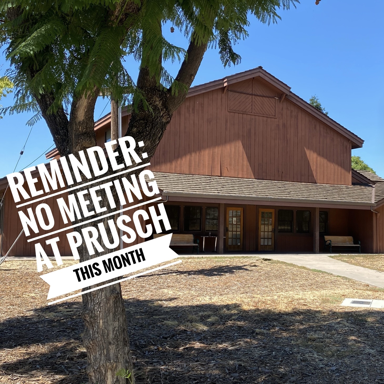 No meeting this month
